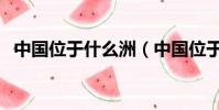 中國位于什么洲(中國位于什么洲的東部)
