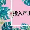 投入產出表格模板（投入產出表）