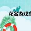 花名游戲盒子官網逃跑吧少年（花名）