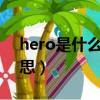 hero是什么意思中文意思（heroine什么意思）