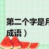 第二個字是月的成語祝福語（第二個字是月的成語）