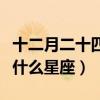 十二月二十四是什么星座的（十二月二十四是什么星座）