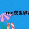 rng獲世界賽冠軍（RNG獲世界賽冠軍）