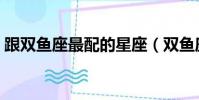 跟雙魚座最配的星座(雙魚座男生最配星座)