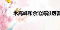 木高峰和余滄海誰厲害(木高峰)