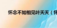 懷念不如相見葉夭夭(懷念不如相見)
