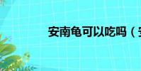 安南龜可以吃嗎(安南龜)