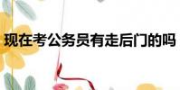 現在考公務員有走后門的嗎(公務員走后門)