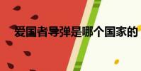 愛國者導彈是哪個國家的(愛國者導彈)