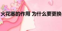 火花塞的作用 為什么要更換(火花塞的作用)