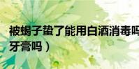 被蝎子蟄了能用白酒消毒嗎(被蝎子蟄了能用牙膏嗎)