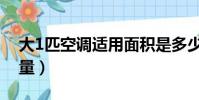 大1匹空調適用面積是多少(大1匹空調耗電量)