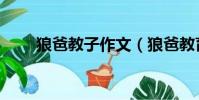 狼爸教子作文(狼爸教育你怎么看)