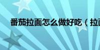 番茄拉面怎么做好吃(拉面怎么做好吃)