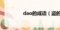 dao的成語(盜的成語)
