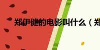 鄭伊健的電影叫什么(鄭伊健的電影)