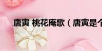 唐寅 桃花庵歌(唐寅是個什么樣的人)