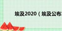 埃及2020(埃及公布29人名單)