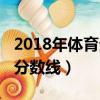 2018年體育生錄取分數線（體育生2018錄取分數線）