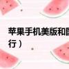 蘋果手機美版和國行有什么區別在哪里（蘋果手機美版和國行）