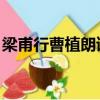 梁甫行曹植朗讀視頻全文意思（梁甫行 曹植）