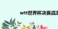 wtt世界杯決賽戰況(wt)