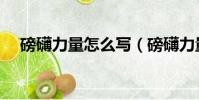磅礴力量怎么寫(磅礴力量意思是什么)