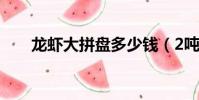 龍蝦大拼盤多少錢(2噸重龍蝦拼盤)