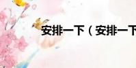 安排一下(安排一下什么梗)