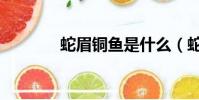 蛇眉銅魚是什么(蛇眉銅魚)