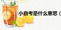 小自考是什么意思(小自考)