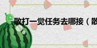 散打一覺任務去哪接(散打覺醒任務)