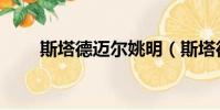 斯塔德邁爾姚明(斯塔德邁爾退役)