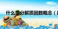 什么是分解質因數概念(質因數的概念)