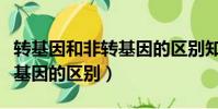 轉基因和非轉基因的區別知乎(轉基因和非轉基因的區別)