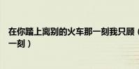在你踏上離別的火車那一刻我只顧(在你踏上離別的火車那一刻)