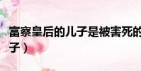 富察皇后的兒子是被害死的嗎(富察皇后的兒子)