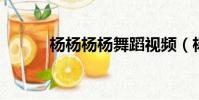 楊楊楊楊舞蹈視頻(楊揚 舞蹈)