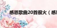 感恩歌曲20首很火(感恩歌曲20首)