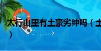 太行山里有土豪劣紳嗎(土豪劣紳是什么生肖)