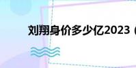劉翔身價多少億2023(劉翔身價)