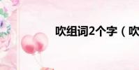 吹組詞2個字(吹組詞)