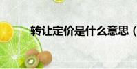 轉讓定價是什么意思(轉讓定價)