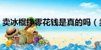 賣冰棍掙零花錢是真的嗎(賣冰棍掙零花錢)