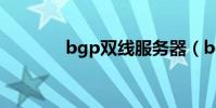 bgp雙線服務器(bgp雙線)