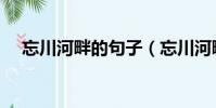 忘川河畔的句子(忘川河畔的凄美詩句)