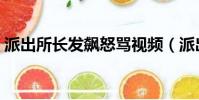 派出所長發飆怒罵視頻(派出所長發飆怒罵)