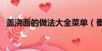 蓋澆面的做法大全菜單(番茄雞蛋蓋澆面)