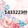 1433223什么意思（1433233什么意思）