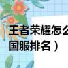 王者榮耀怎么樣看國服排名（王者榮耀怎么看國服排名）